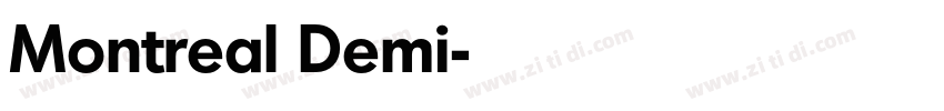 Montreal Demi字体转换